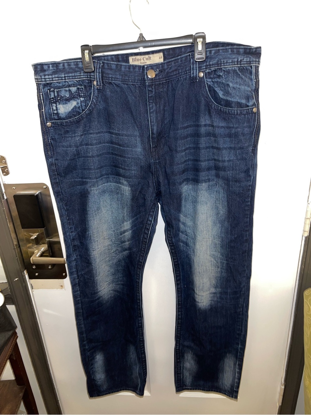 AS IS Blue Cult Denim Men’s Dark Blue Washed Jeans - Size 44